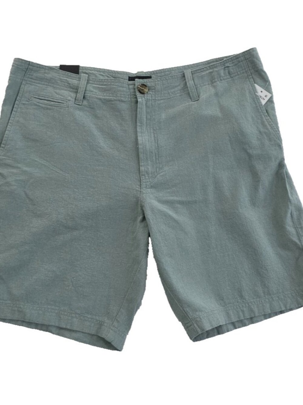 14th & Union Linen Blend Chino Shorts Mens 38‎ Grey Blue NWT 8" Inseam Classic